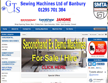 Tablet Screenshot of gtssewingmachines.co.uk